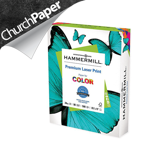 Hammermill Laser Print Perforated 8.5 x 11 28/70 White Paper 500  sheets/ream, Multipurpose Copy Paper
